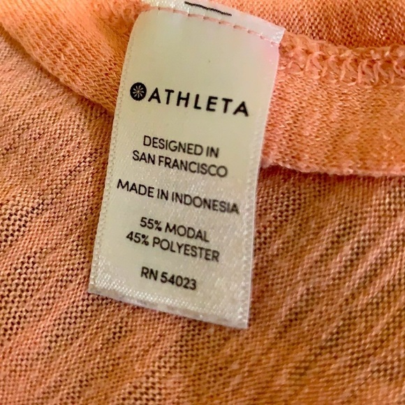 ATHLETA pink short sleeve tees women size M - Picture 8 of 8